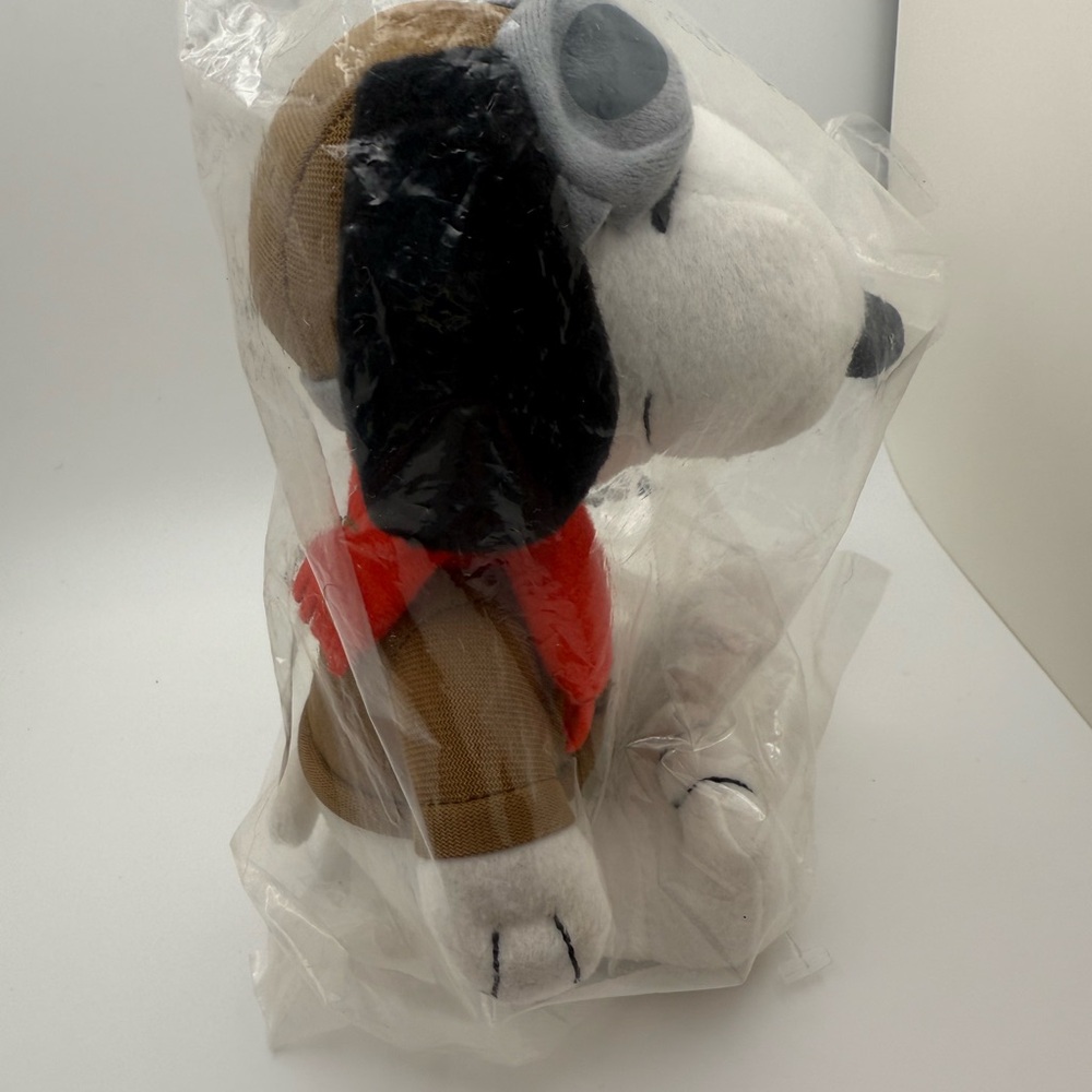 Charming Stuffed Dog with Red Scarf